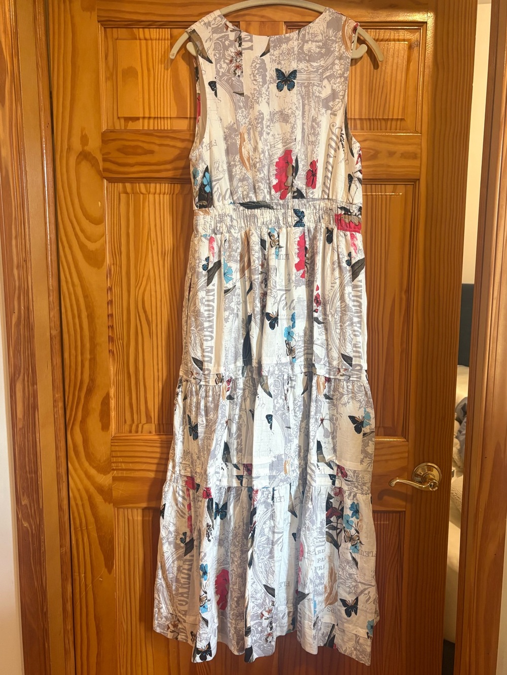 Anthropologie Somerset Linen Blend Sleeveless Maxi Dress - Picture 4 of 7